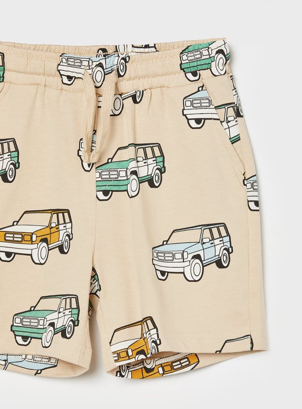 FAME FOREVER Boys Graphic Print T-shirt and Shorts