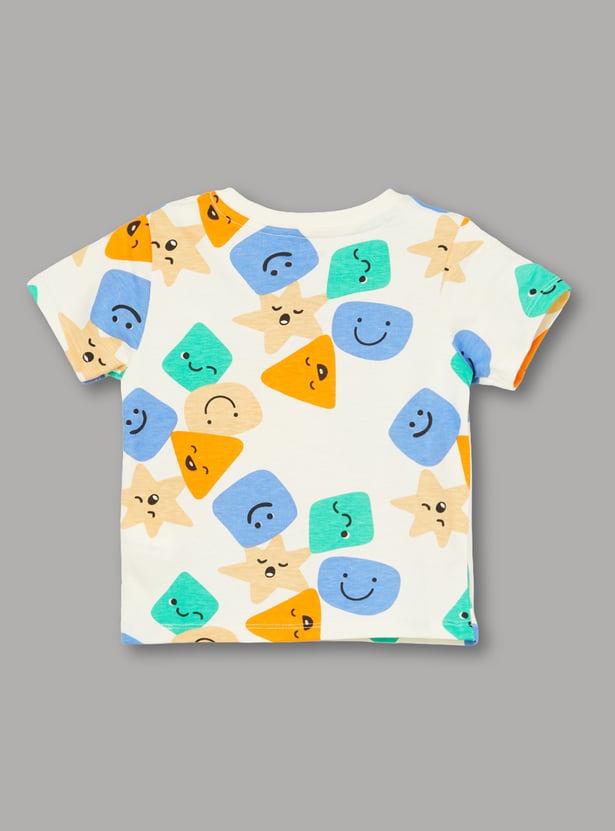 FAME FOREVER Boys Graphic Print T-shirt with Shorts