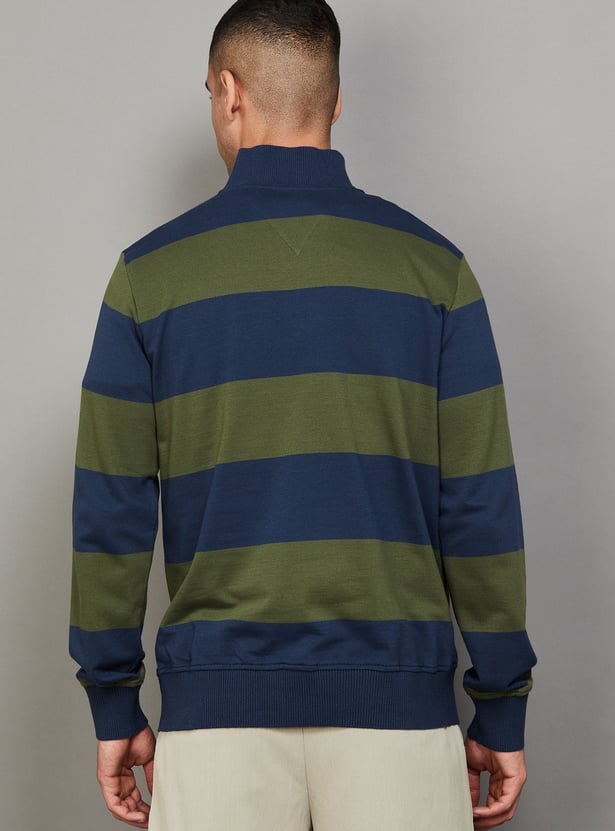 FAHRENHEIT Striped Sweatshirt