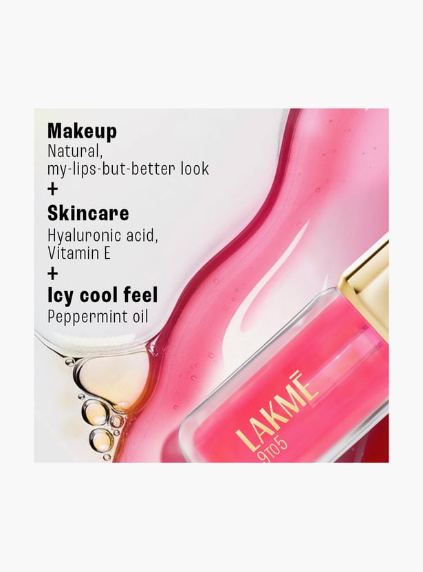 LAKME HyaGloss Powerplump Lip Oil - Vacation Nude - 4.2ml