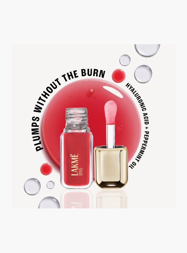 LAKME 9to5 HyaGloss Powerplump Lip Oil - Bosslady Brick - 4.2ml