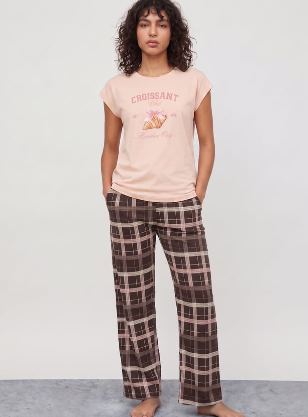 GINGER Checked Pyjamas