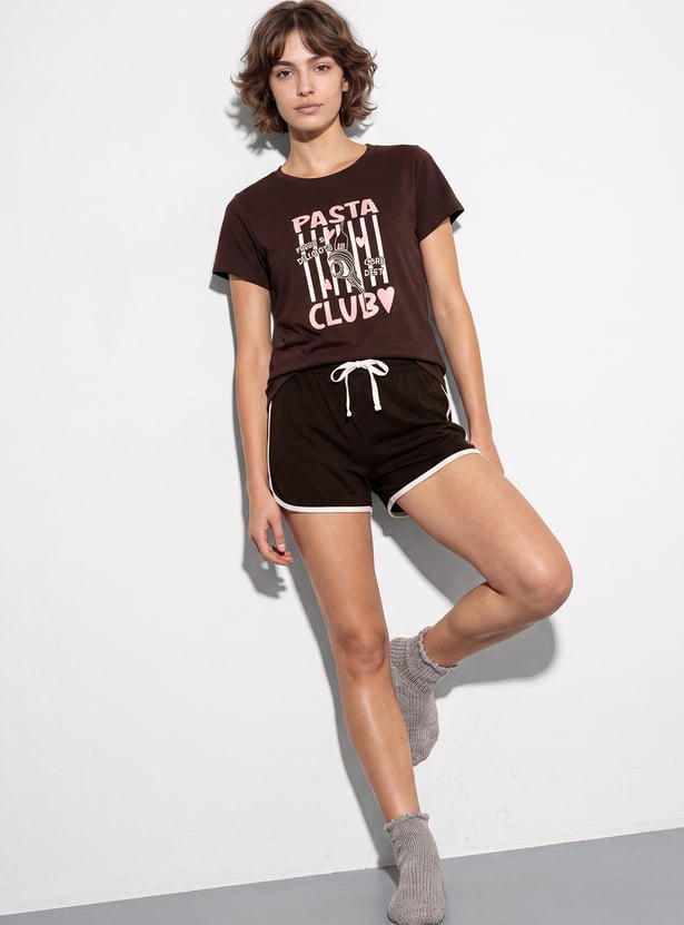 GINGER Drawstring Regular Shorts