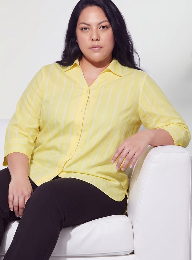 NEXUS Striped Button-Down Shirt