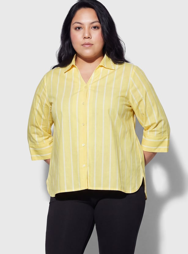 NEXUS Striped Button-Down Shirt