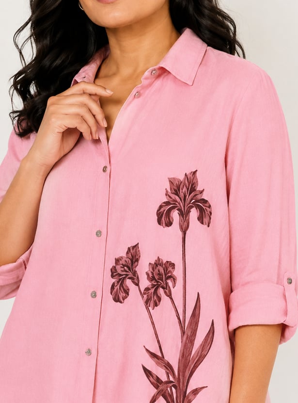 NEXUS Floral Embroidered Shirt