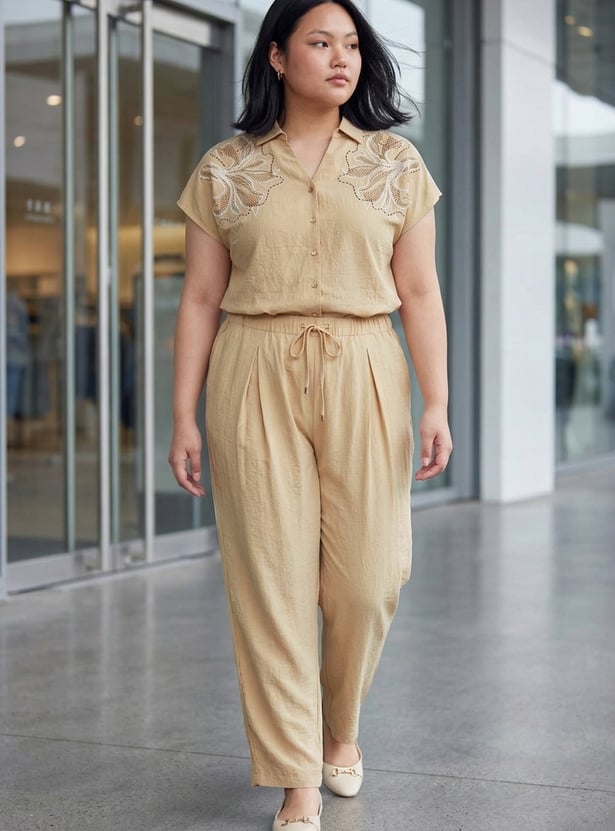 NEXUS Pleated Mid-Rise Trousers