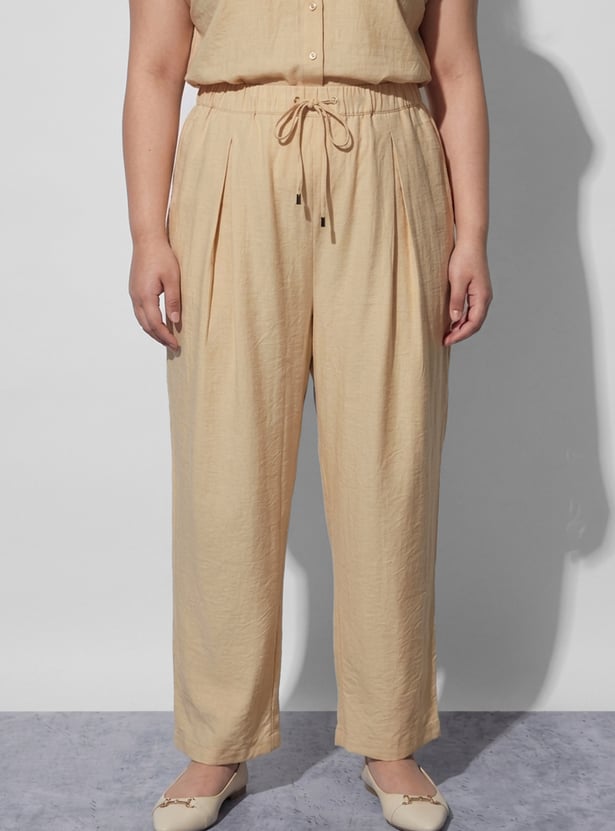 NEXUS Pleated Mid-Rise Trousers