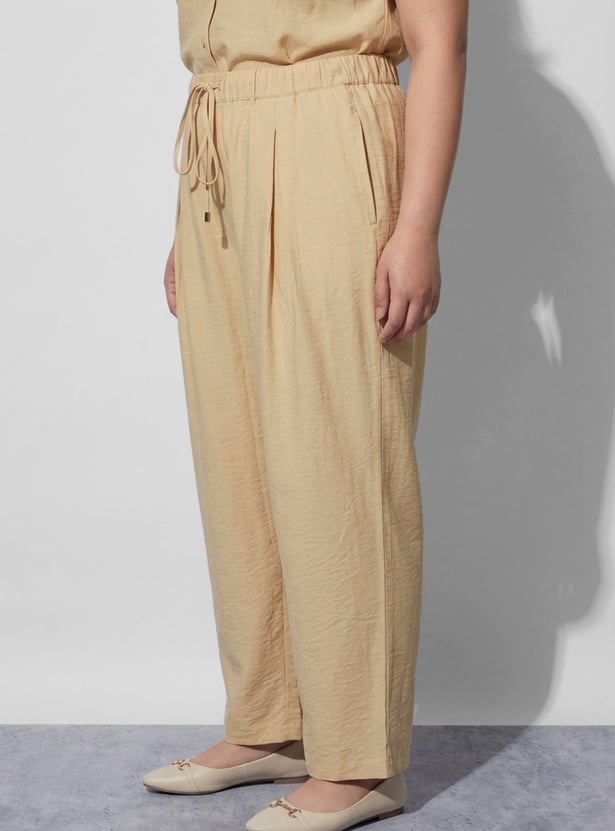 NEXUS Pleated Mid-Rise Trousers