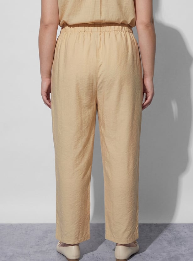 NEXUS Pleated Mid-Rise Trousers