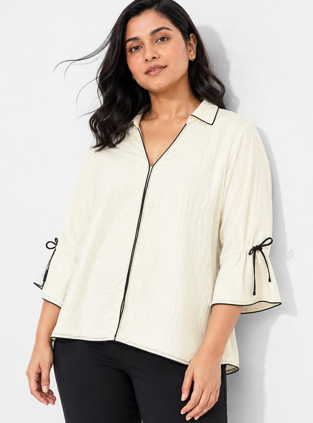NEXUS Textured Shirt Style Top
