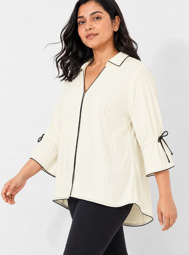 NEXUS Textured Shirt Style Top