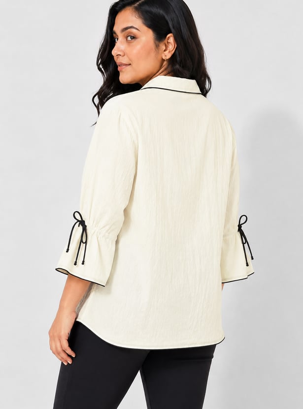NEXUS Textured Shirt Style Top