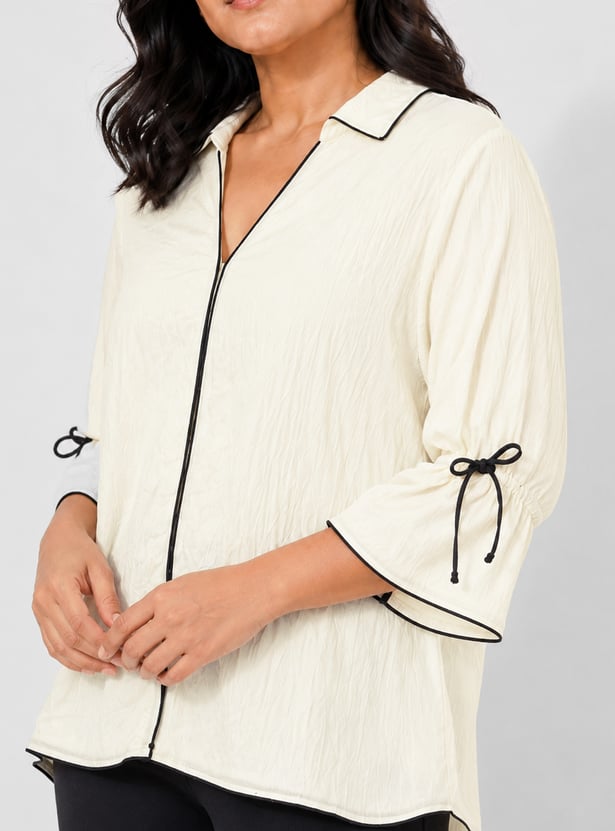 NEXUS Textured Shirt Style Top