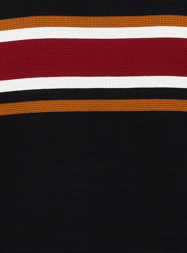FAHRENHEIT Striped Polo T-shirt