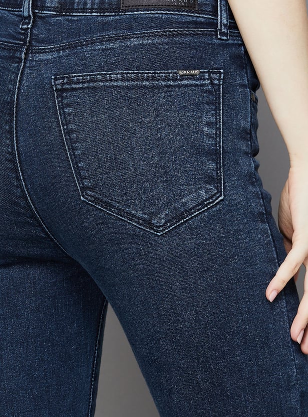 KRAUS Solid Flared Jeans