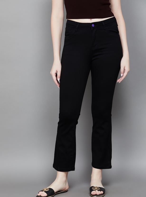 KRAUS Solid Flared Jeans
