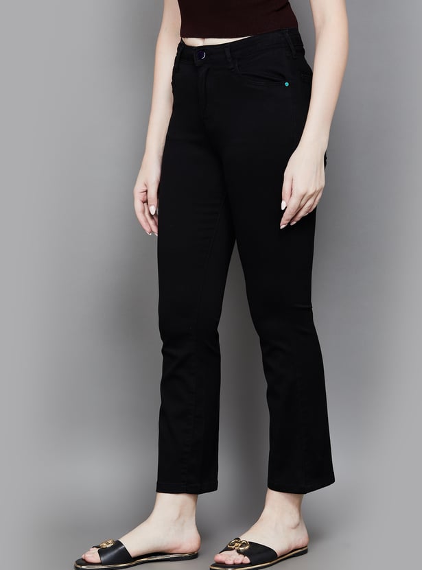 KRAUS Solid Flared Jeans