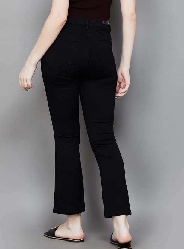 KRAUS Solid Flared Jeans