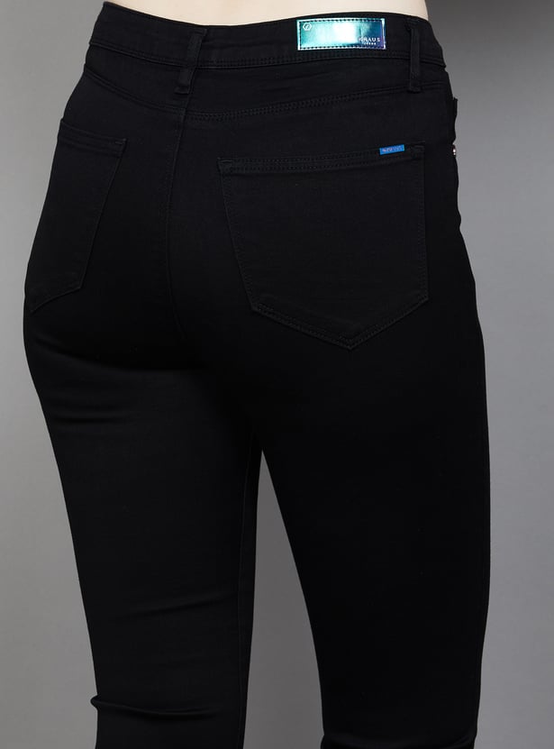 KRAUS Solid Flared Jeans