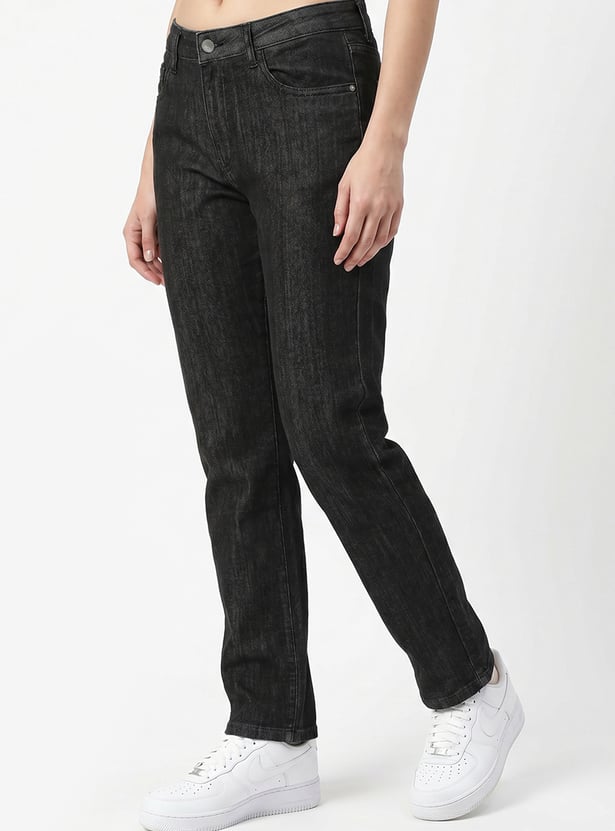 KRAUS Solid Straight Fit Jeans