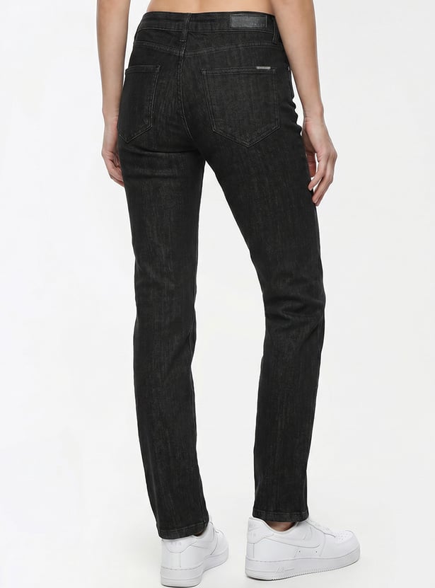 KRAUS Solid Straight Fit Jeans