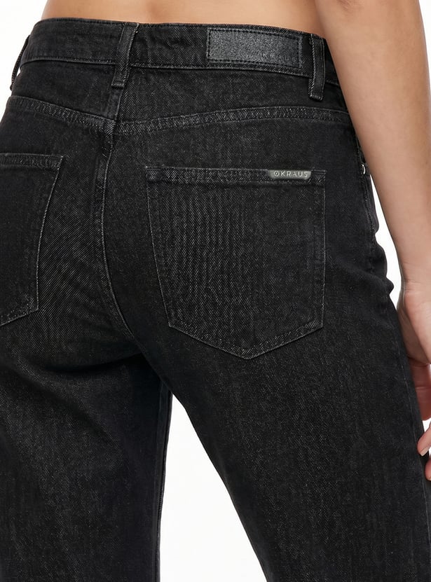 KRAUS Solid Straight Fit Jeans