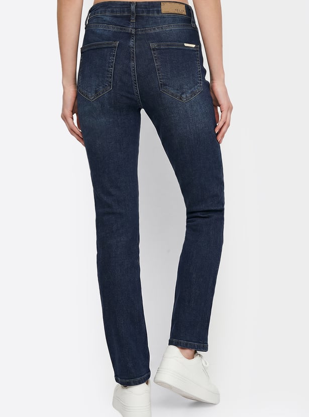 KRAUS Washed Straight Fit Jeans