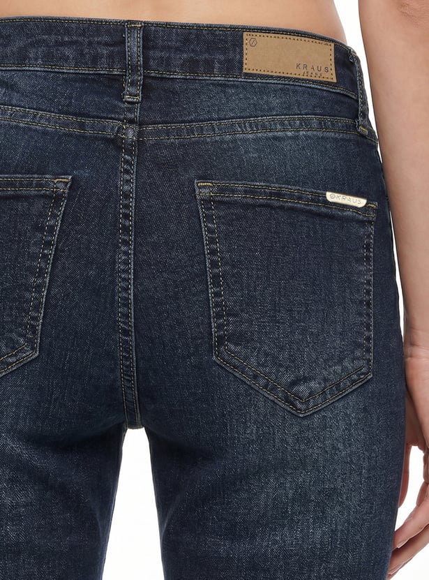 KRAUS Washed Straight Fit Jeans
