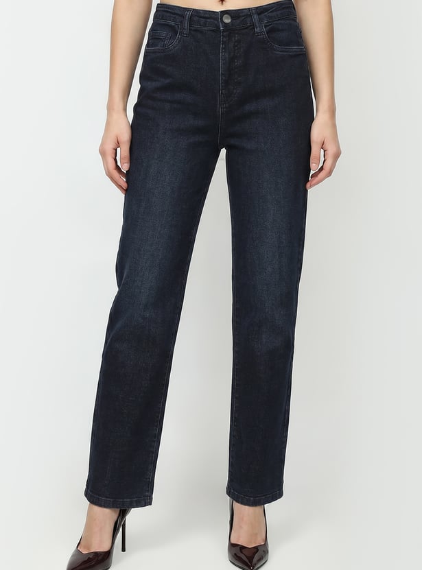 KRAUS Solid Straight Fit Jeans