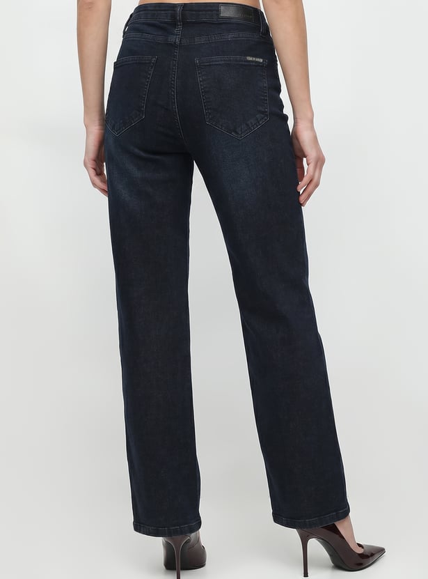 KRAUS Solid Straight Fit Jeans