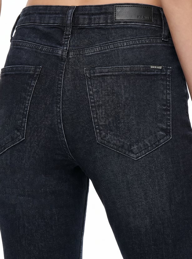KRAUS Solid Straight Fit Jeans