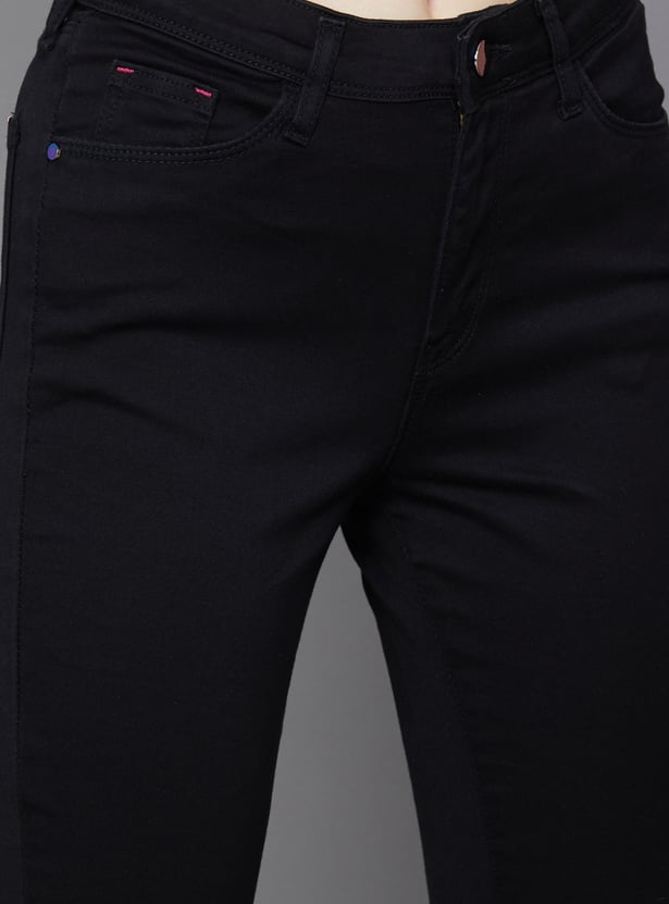 KRAUS Solid Skinny Fit Jeans