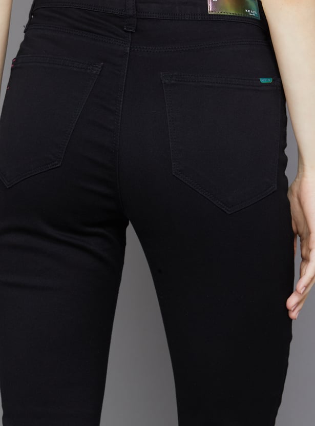 KRAUS Solid Skinny Fit Jeans