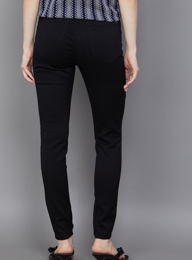 KRAUS Solid Skinny Fit Jeans