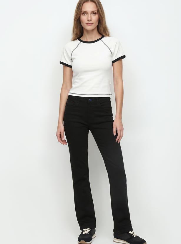KRAUS Solid Straight Fit Jeans