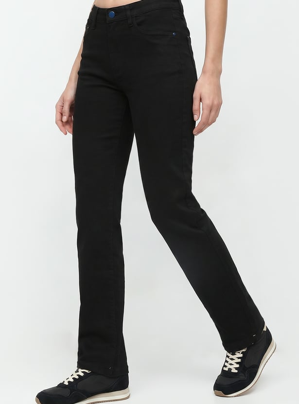 KRAUS Solid Straight Fit Jeans