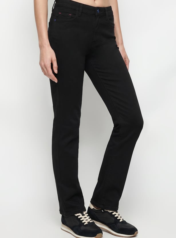 KRAUS Solid Straight Fit Jeans
