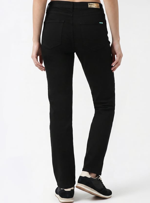 KRAUS Solid Straight Fit Jeans