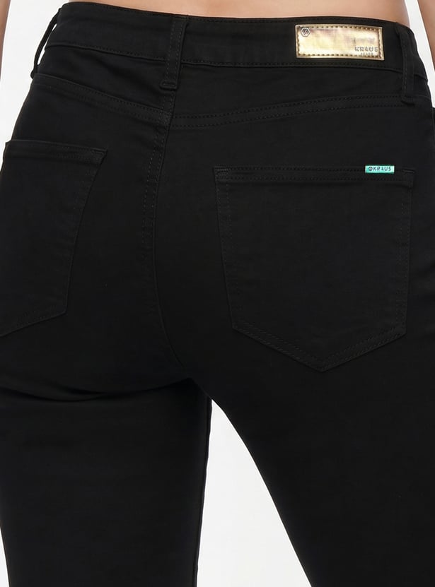 KRAUS Solid Straight Fit Jeans