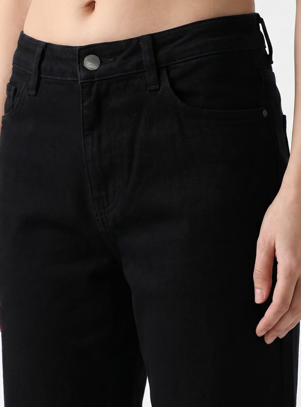 KRAUS Solid Wide Leg Jeans