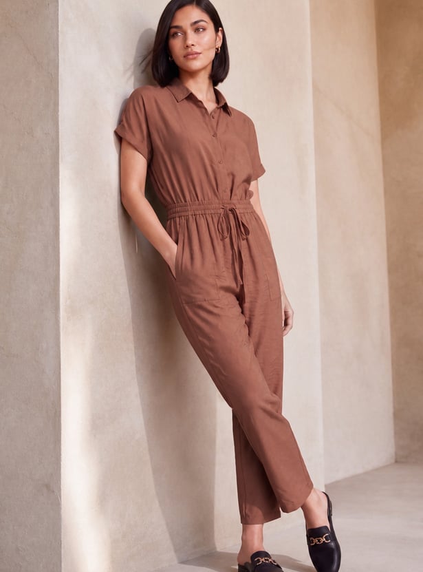 FAME FOREVER Solid Drawstring Trousers