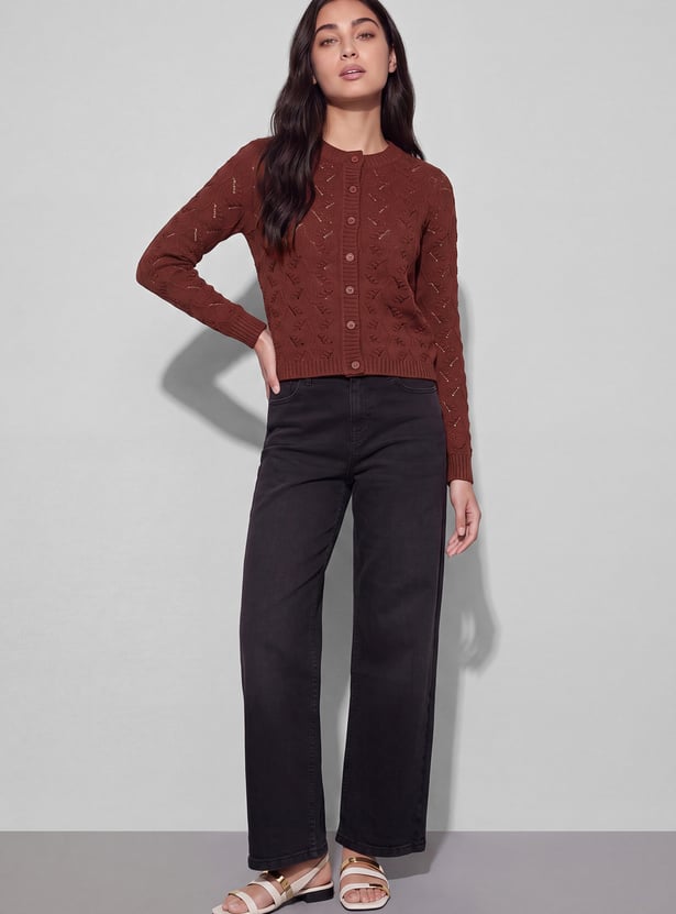 FAME FOREVER Knitted Cardigan