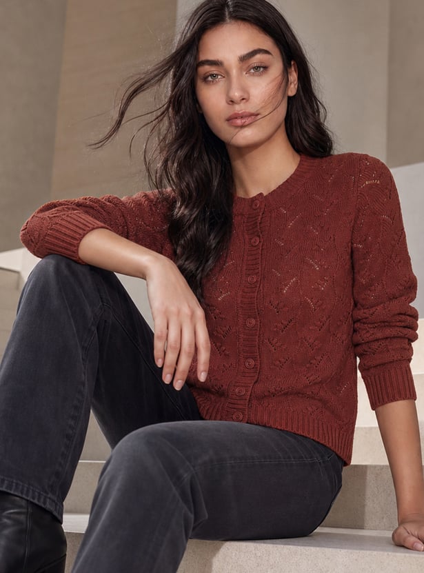 FAME FOREVER Knitted Cardigan