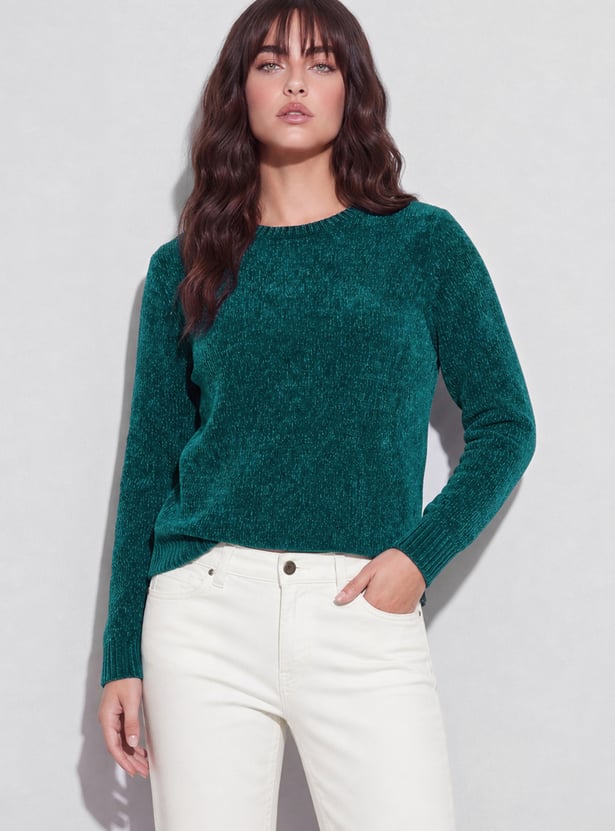 FAME FOREVER Solid Sweater