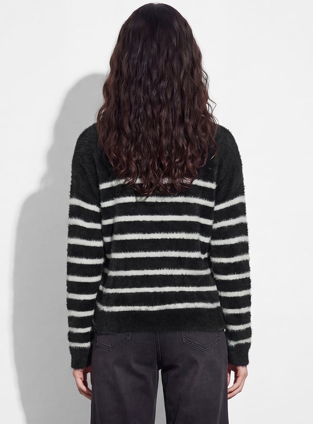 FAME FOREVER Striped Sweater