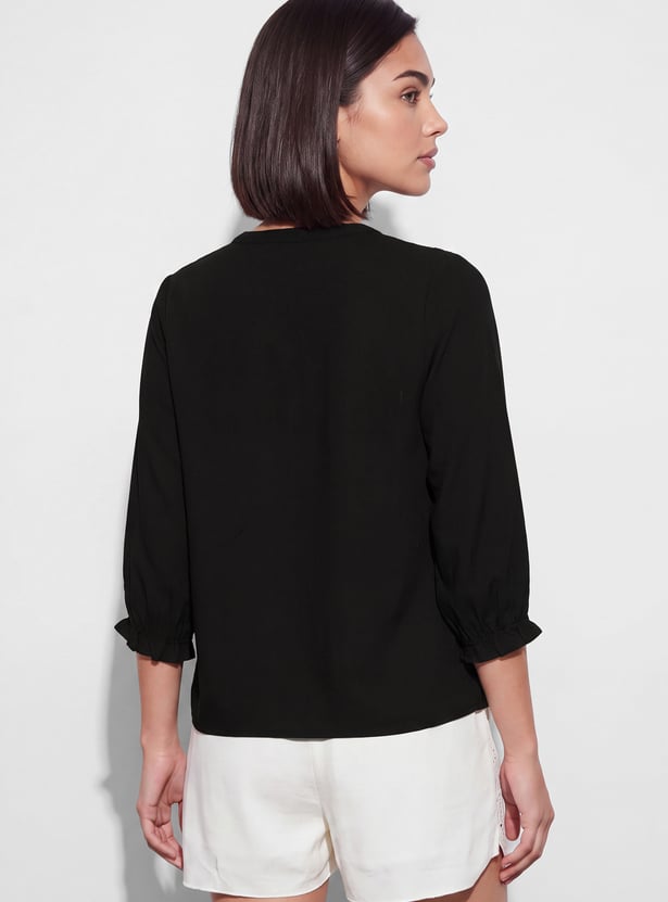 FAME FOREVER Embroidered Top