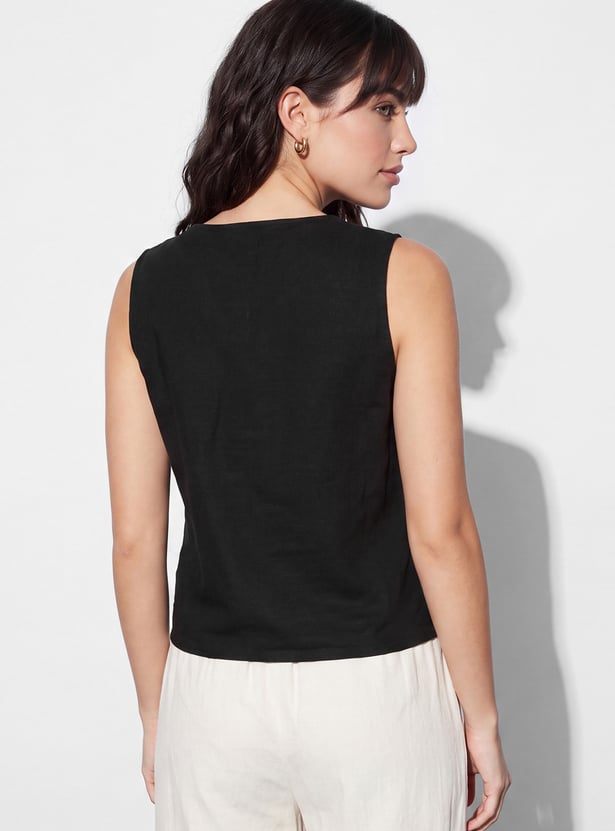 FAME FOREVER Embroidered Top