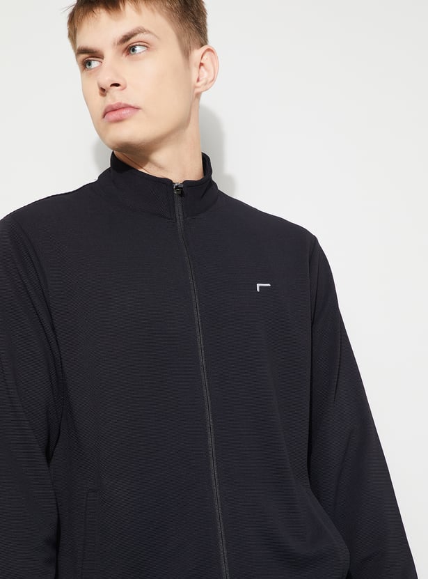 FAME FOREVER ACTIVE Striped Sweatshirt