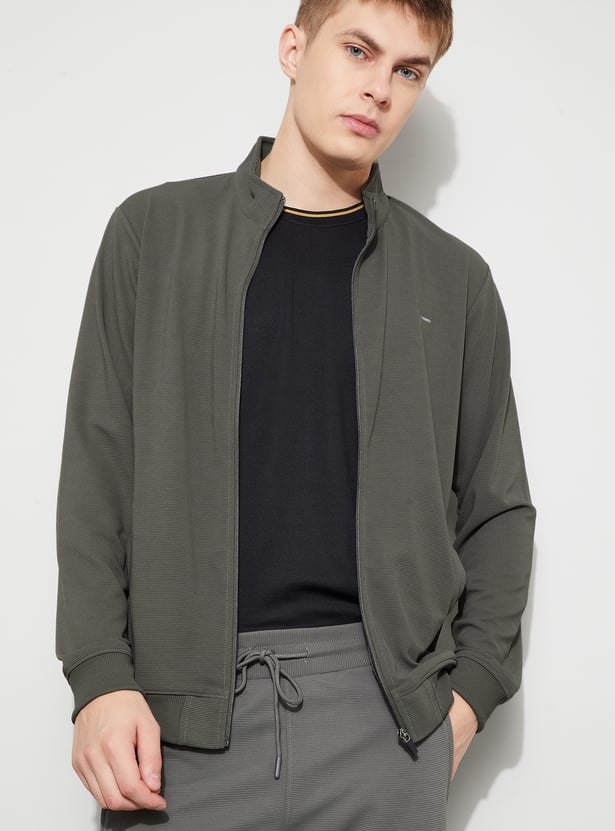 FAME FOREVER ACTIVE Striped Sweatshirt